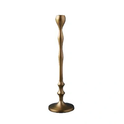 Be Home Belsana Aged Bronze Candlestick, Medium In Brown