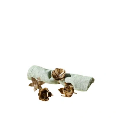 Be Home Botanical Napkin Rings In Sand