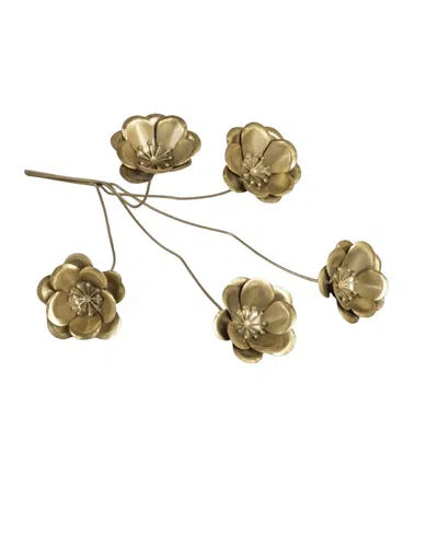 Be Home Botanical Poppies Stem In Gold