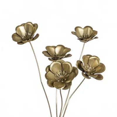 Be Home Botanical Poppy Stem In Gold