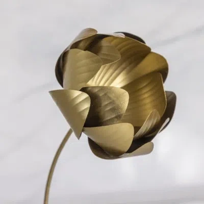 Be Home Botanical Stem, Peony In Gold