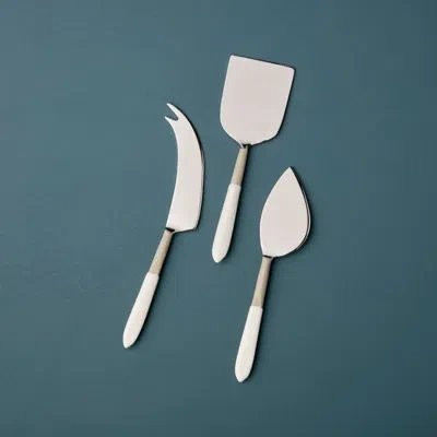 Be Home Easton Cheese Set, Dove In White