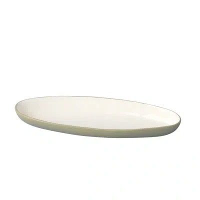 Be Home Easton Oval Dish, Dove In Gray