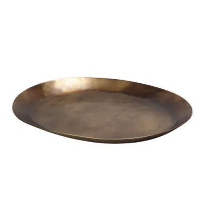 Be Home Galina Platter In Gold