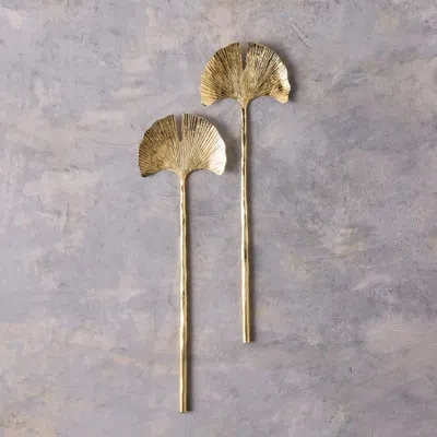 Be Home Gingko Gold Salad Servers