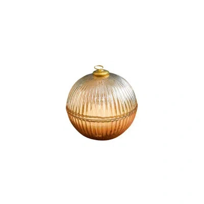 Be Home Gold Luster Ornament Candle, Snowfall
