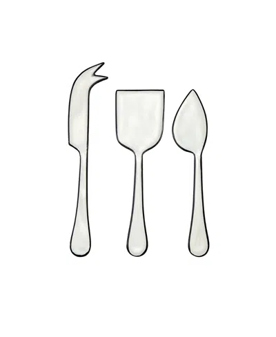 Be Home Harlow Cheese Set In White