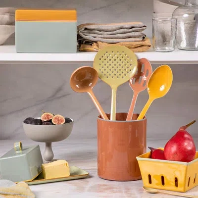 Be Home Harlow Slotted Spoon, Raspberry In Pink