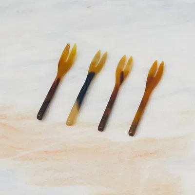 Be Home Horn Cocktail Forks, Set Of 4