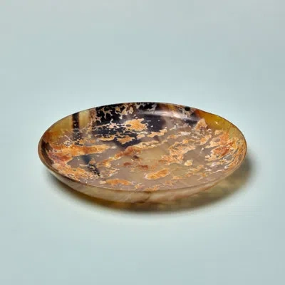 Be Home Horn Side Speckled Plate In Brown