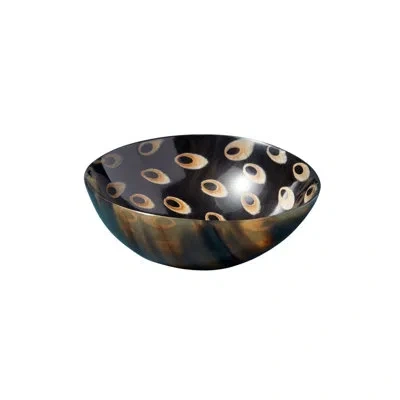 Be Home Horn Snack Peacock Bowl In Multicolor