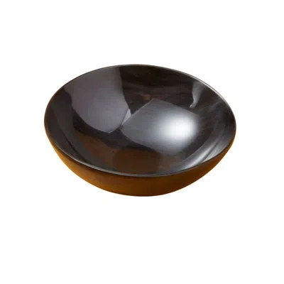 Be Home Horn Snack Plain Bowl In Black