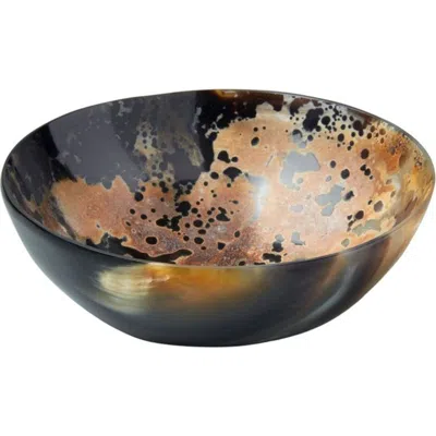 Be Home Horn Snack Speckled Bowl In Brown