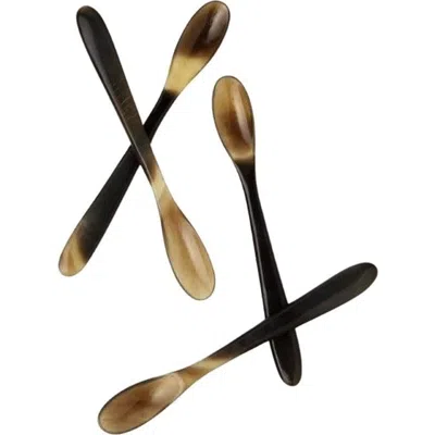 Be Home Horn Spice Spoons In Brown