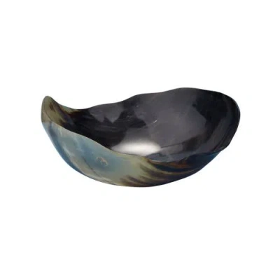 Be Home Horn Wavy Round Bowl In Brown