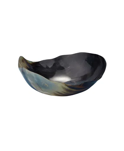 Be Home Horn Wavy Round Bowl In Gray