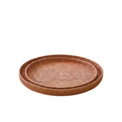 Be Home Hydra Woven Seagrass Tray In Brown