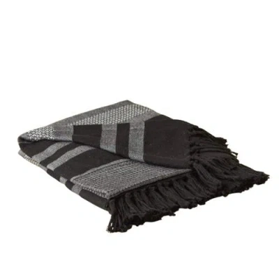 Be Home Keni Recycled Throw In Black