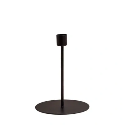 Be Home Kent Black Taper Candle Holder In Tall
