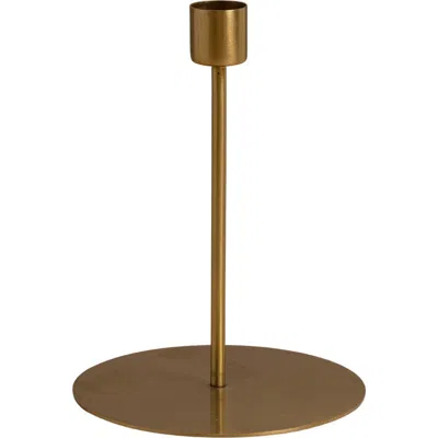 Be Home Kent Gold Taper Candle Holder In Brown