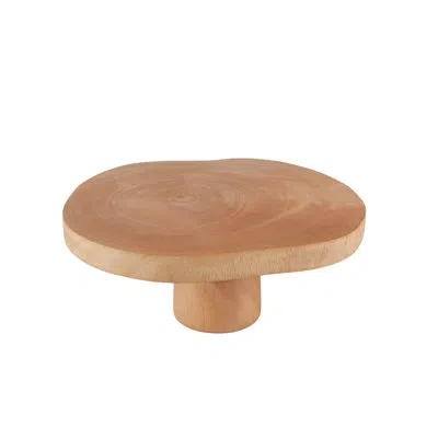 Be Home Kiln Mango Wood Cake Stand In Brown