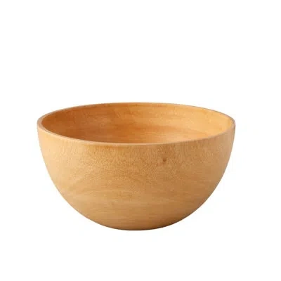 Be Home Kiln Mango Wood Salad Bowl In Brown
