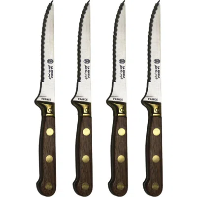 Be Home La Fourmi 4 Piece Laiton Steak Knife Set In Black