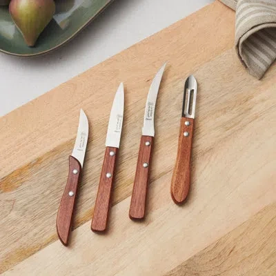 Be Home La Fourmi Natural Wooden Kitchen Tools, Set Of 4