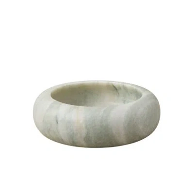 Be Home Lady Onyx Low Bowl In Green