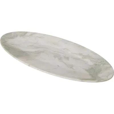 Be Home Lady Onyx Oval Platter In Gray