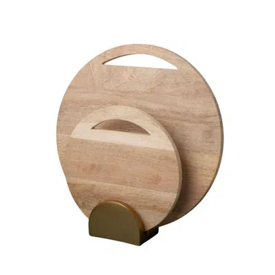 Be Home Leo Round Boards & Stand Set