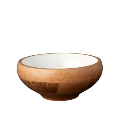 Be Home Madras Curva Footed Bowl, Medium In Brown