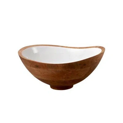 Be Home Madras Large Bowl In Brown