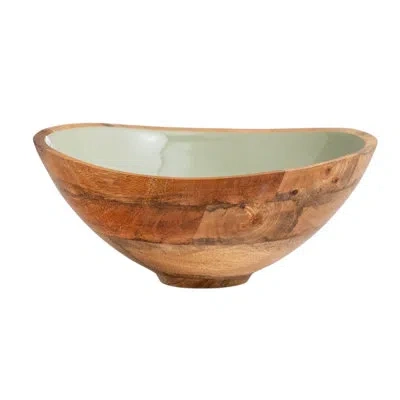 Be Home Madras Large Bowl, Sage In Green