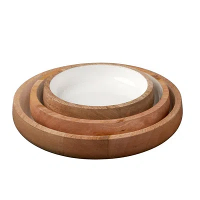 Be Home Madras Nesting Bowls In Beige