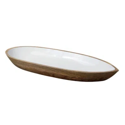 Be Home Madras Oval Dish In Brown