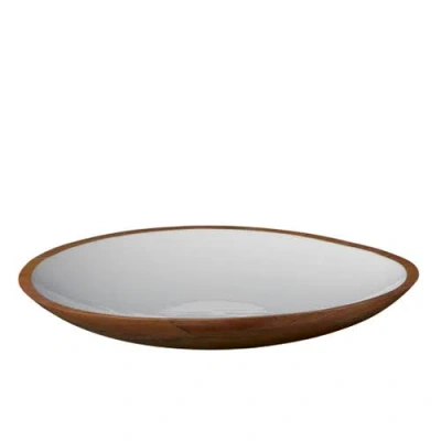Be Home Madras Oversized Shallow Bowl In Brown