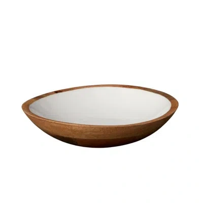 Be Home Madras Shallow Bowl, Medium In Brown