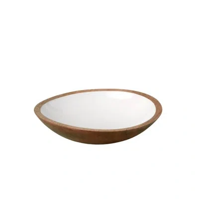 Be Home Madras Small Shallow Bowl In Brown