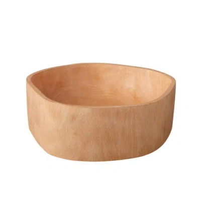 Be Home Mango Wood Bowl In Neutral