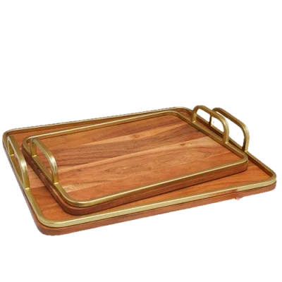 Be Home Mariposa Tray In Brown