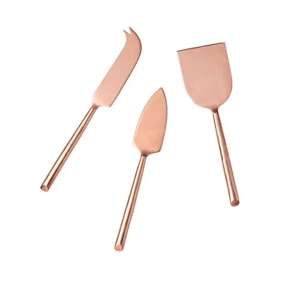 Be Home Matte Copper Cheese Knife Set Of 3