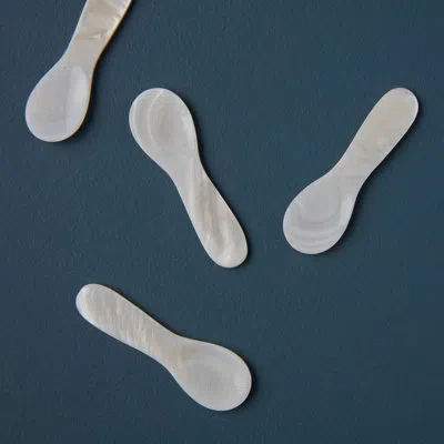 Be Home Mini Shell Spoons, Set Of 4