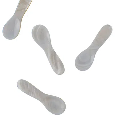Be Home Mini Shell Spoons In White