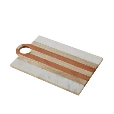 Be Home Moa Marble & Wood Rectangular Board