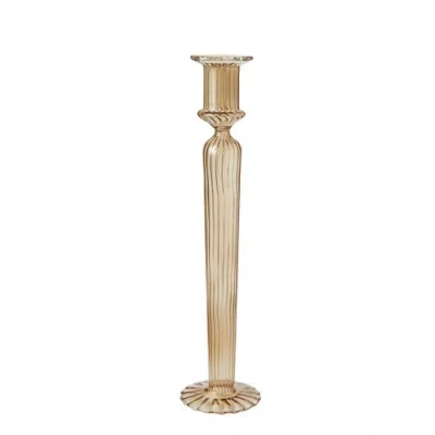Be Home Nalia Dandelion Candlestick In Yellow