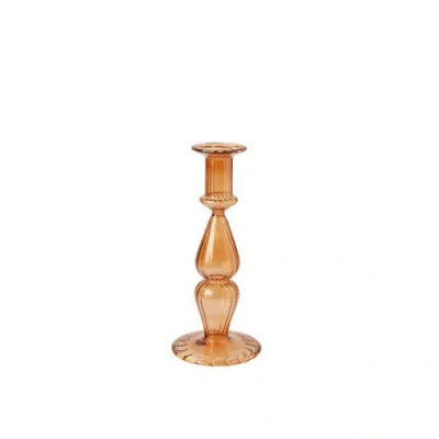 Be Home Nalia Marmalade Candlestick In Orange