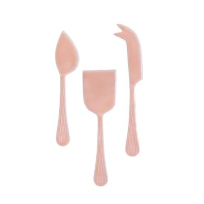 Be Home Nera Cheese Knives In Pink