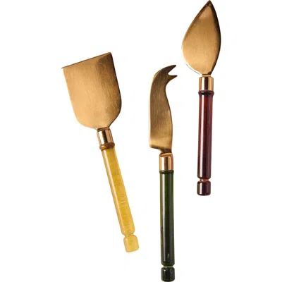 Be Home Niko Cheese Knives In Brown