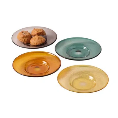 Be Home Niko Glass Plates In Multi